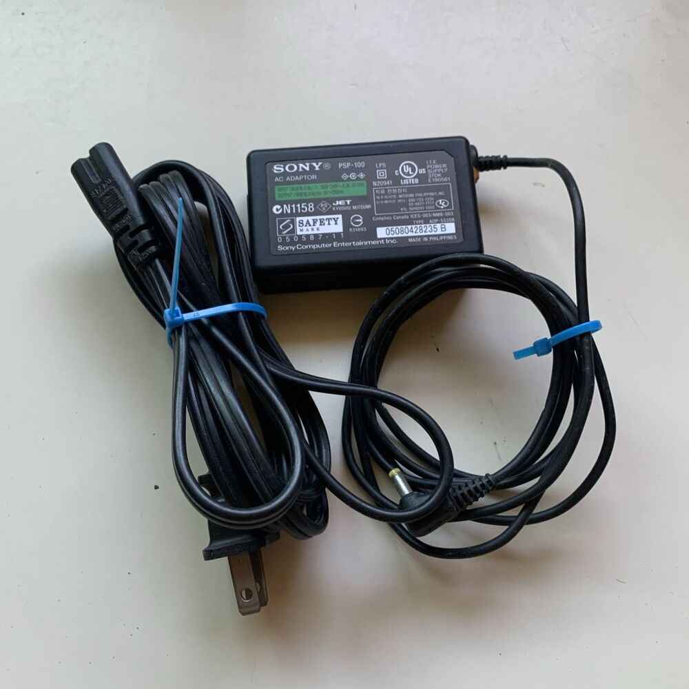Sony PSP-100 AC Adaptor Power Supply PSP-1000 2000 3000 ADP-553SR 5V Charger